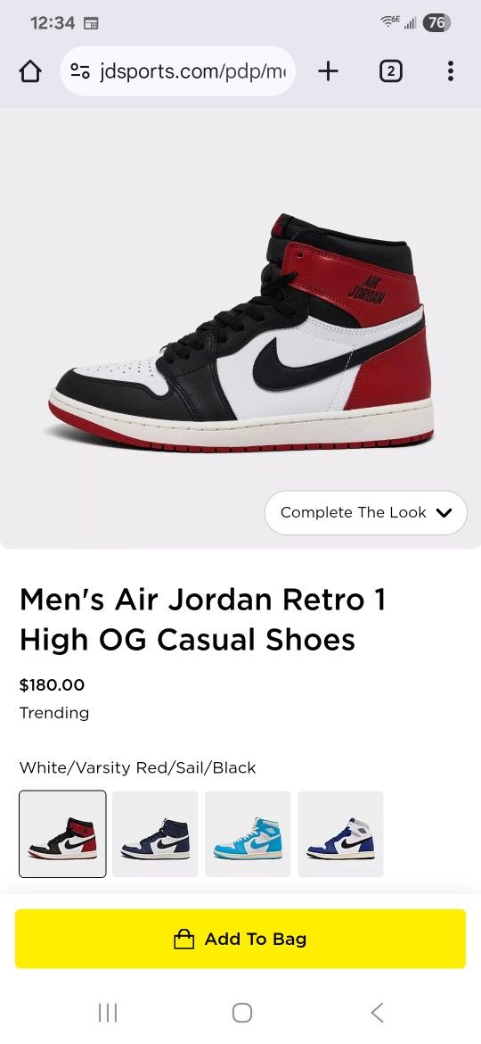 New Air Jordan 1 Retro High Og