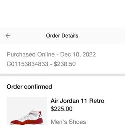 Jordan 11 Cherry Size 11