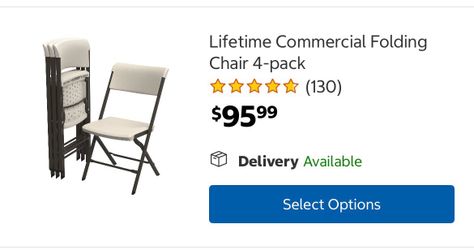 4 Lifetime Folding Chairs - Very Comfy