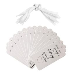 50 Premium Kraft Thank You Party Guest Tags 