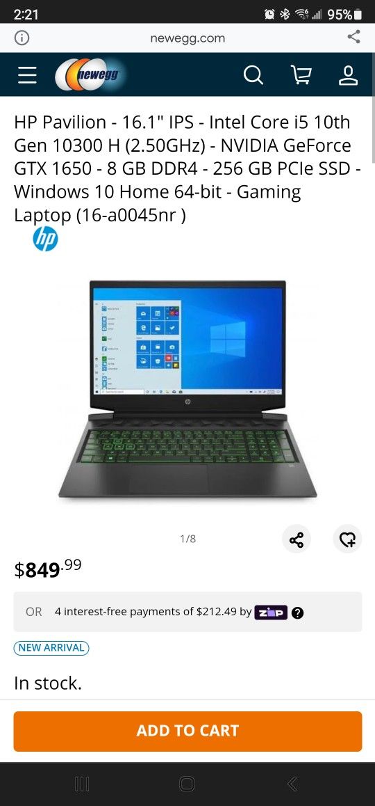 HP Pavilion Gaming Laptop