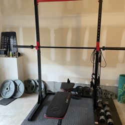 Exercise, Squat rack, Weights 