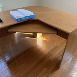 Office Desk And Bookshelf