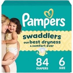 84 Pampers Swadlers (Size 6)