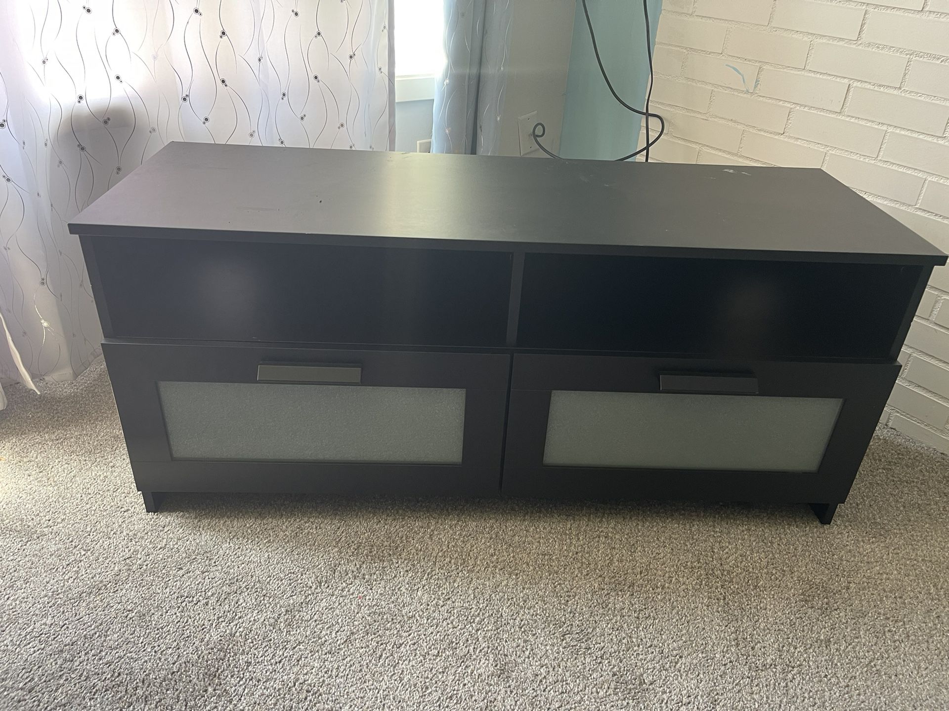 IKEA TV Stand With Two Drawers 
