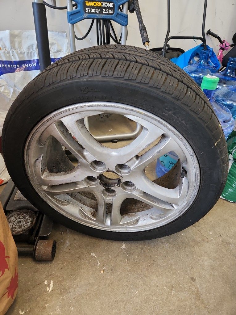 Rims And Tires 215/45 R17 87v 5 Lugs