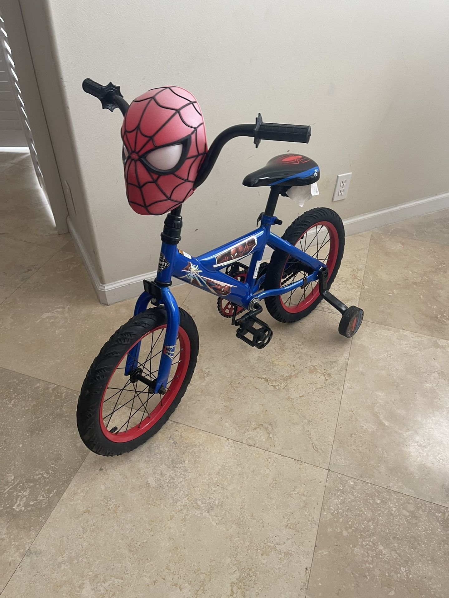 Kids Bicycle - 16” Spider-Man- LIKE NEW