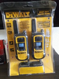DeWalt heavy duty walkie talkies