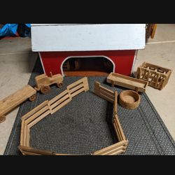 Solid Wood Handmade Barn + Accessories 