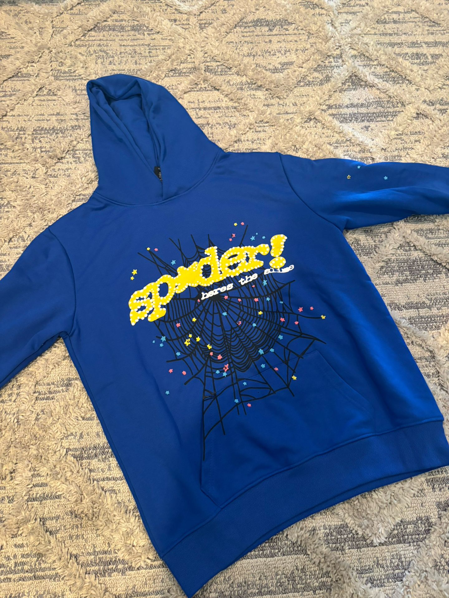 Blue Spider Hoodie Large