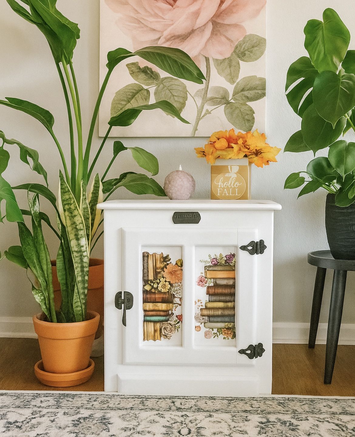 Awesome White Clad Accent Cabinet