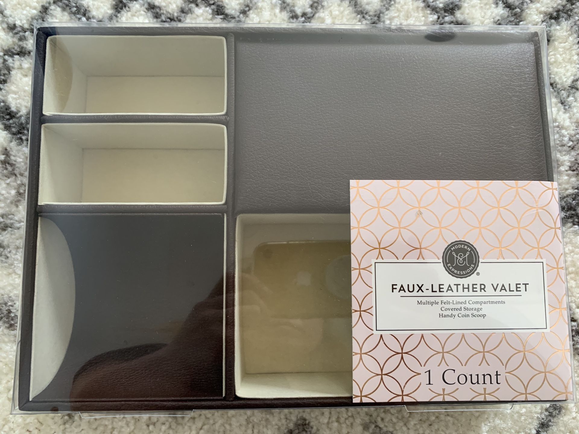 Faux leather organizer $10