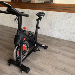 A new fitness bike is on sale at half price.