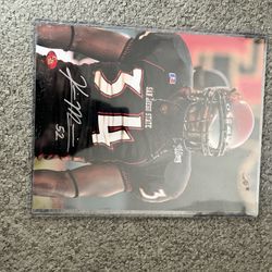 Kirk Morrison Autograph Aztec Football 