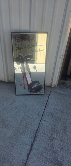 Yves Saint Laurent Fashion Quote Mirror Art