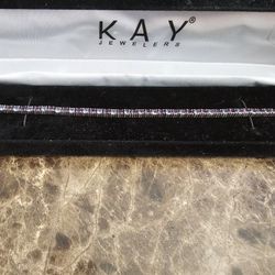 Tanzanite and Amethyst Bracelet Sterling Silver