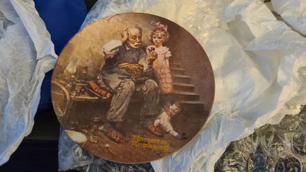 Norman Rockwell "The Cobbler " Plate