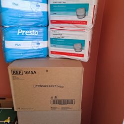 ADULT PULL UP DIAPERS  -Size: L- Large - $6-$7 Per Pack Depending On Brand. 
