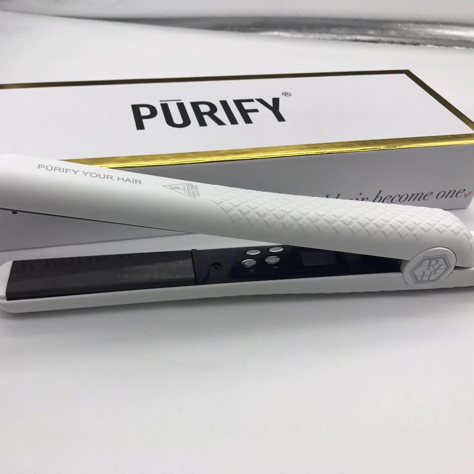 One Purify Your Hair Straightening Iron - High Grade Black Ceramic, Far Infrared, multi styler