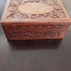 Hand Carved Jewelry Box