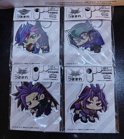 Yu-Gi-Oh! Official COSPA Acrylic Keychains Yusaku Shay Yuto And Yuri - (READ DESCRIPTION)