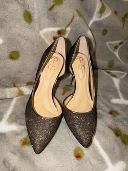 Jessica Simpson gold/black size 7.5 women’s heel
