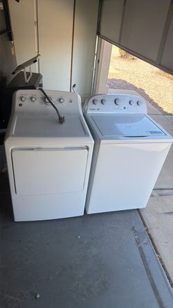 wash and dryer.