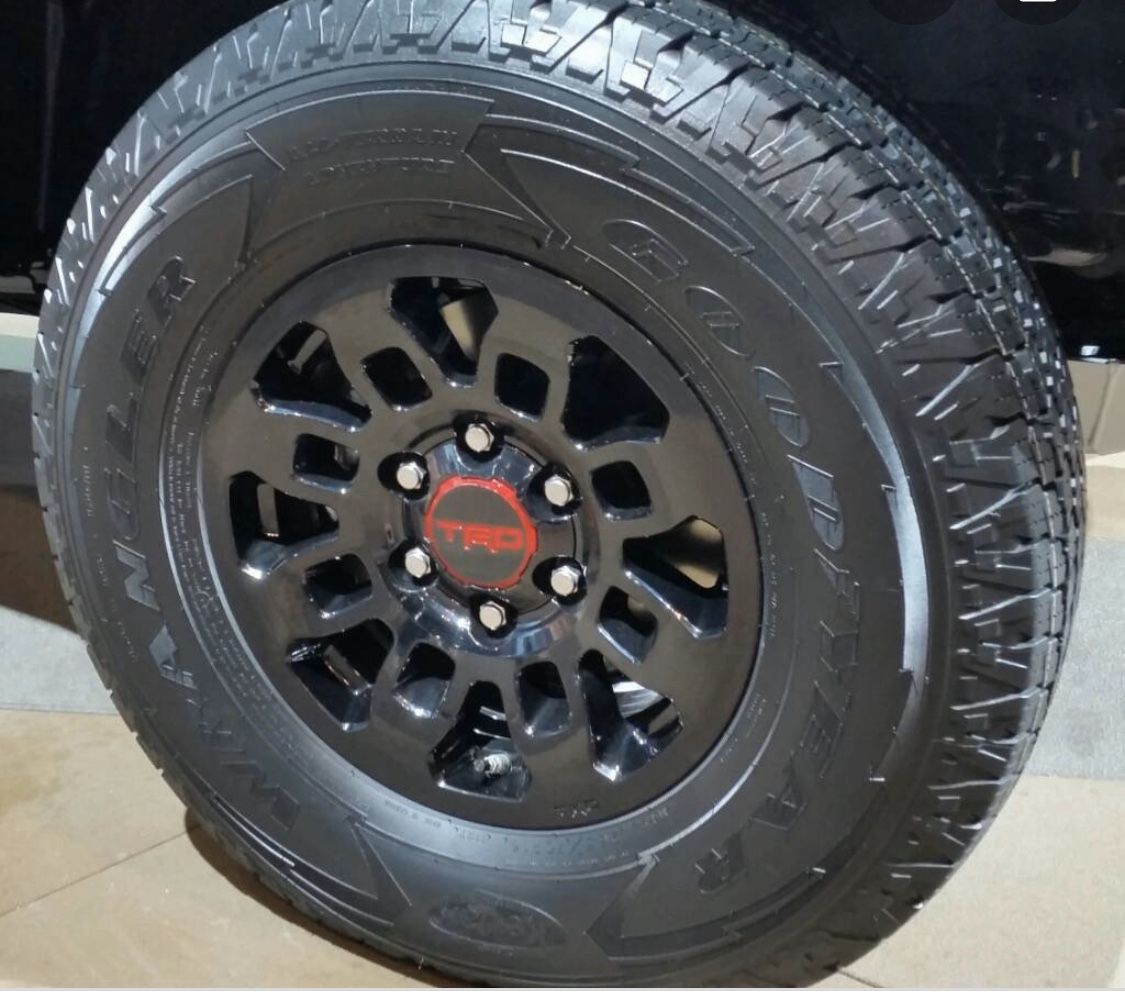 TRD Pro black rims with 275/70/16 BF Goodrich K02 Tires for Sale in San