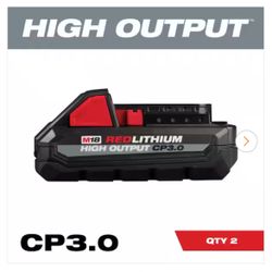 Milwaukee M18 CP3.0 High Output.