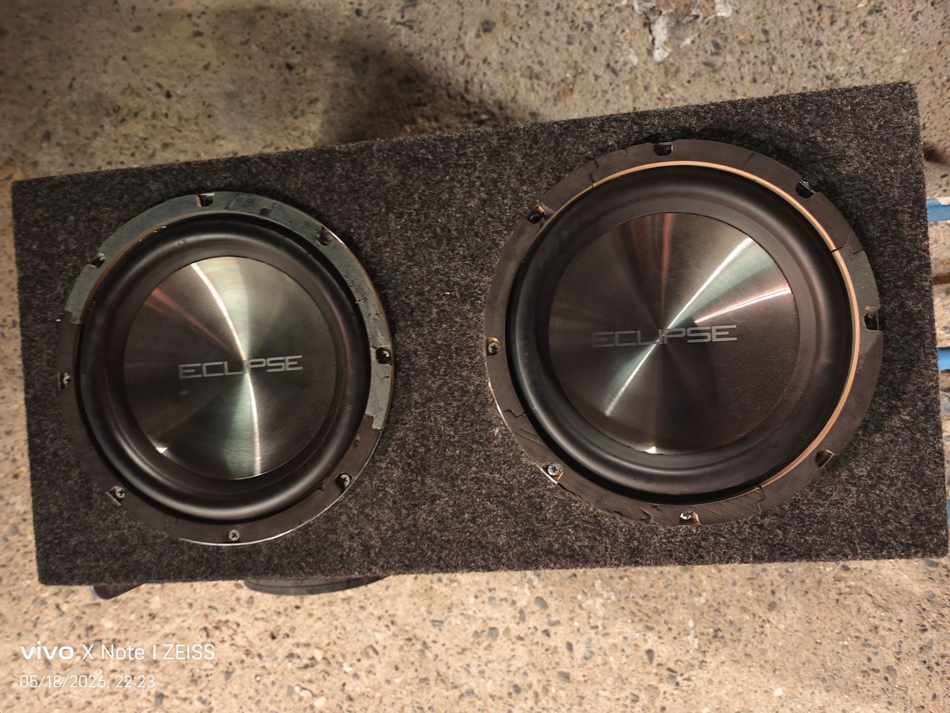 10" Eclipse subwoofers in sealed enclosure