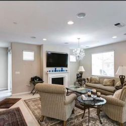 Living Room Sofa Couch Table Lamp