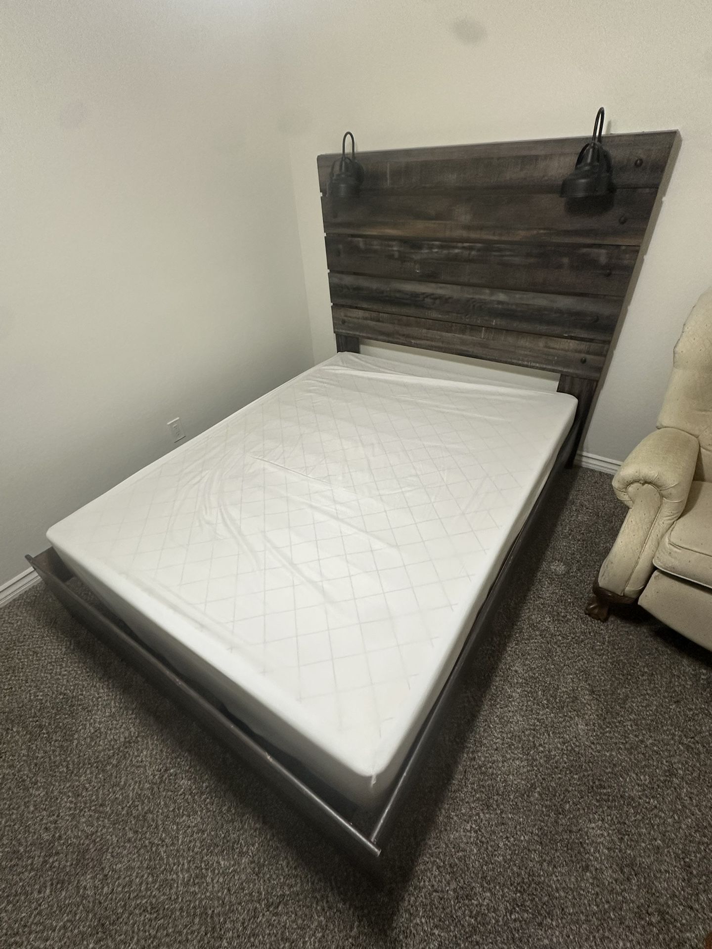 Queen Bed Frame and Box Spring