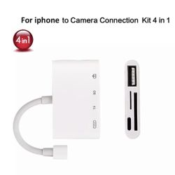 iPhone X 7 8 Plus TF SD USB Charger Data Sync Adapter for iPhone OTG USB 3.0 Camera Reader Adapter Cable Charging