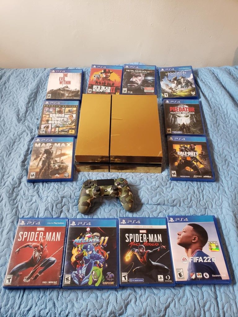 0 Games, all Cables & 1 Control Playstation 4 500GB $150! The PS4 1,000GB $175! Looking to Sell All Separately $15! Per Great Game & $10! Regular Game