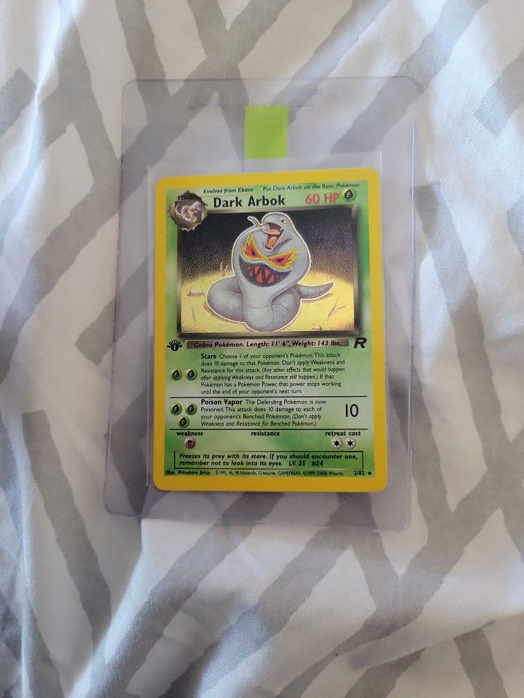 1st Edition Dark Arbok