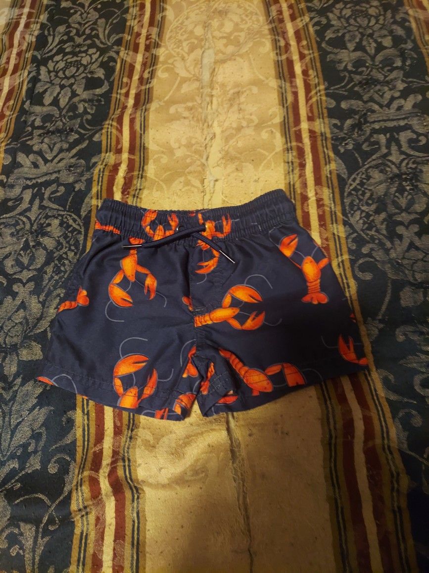 Carter's Size 9 Months Lobster Design Swim Shorts