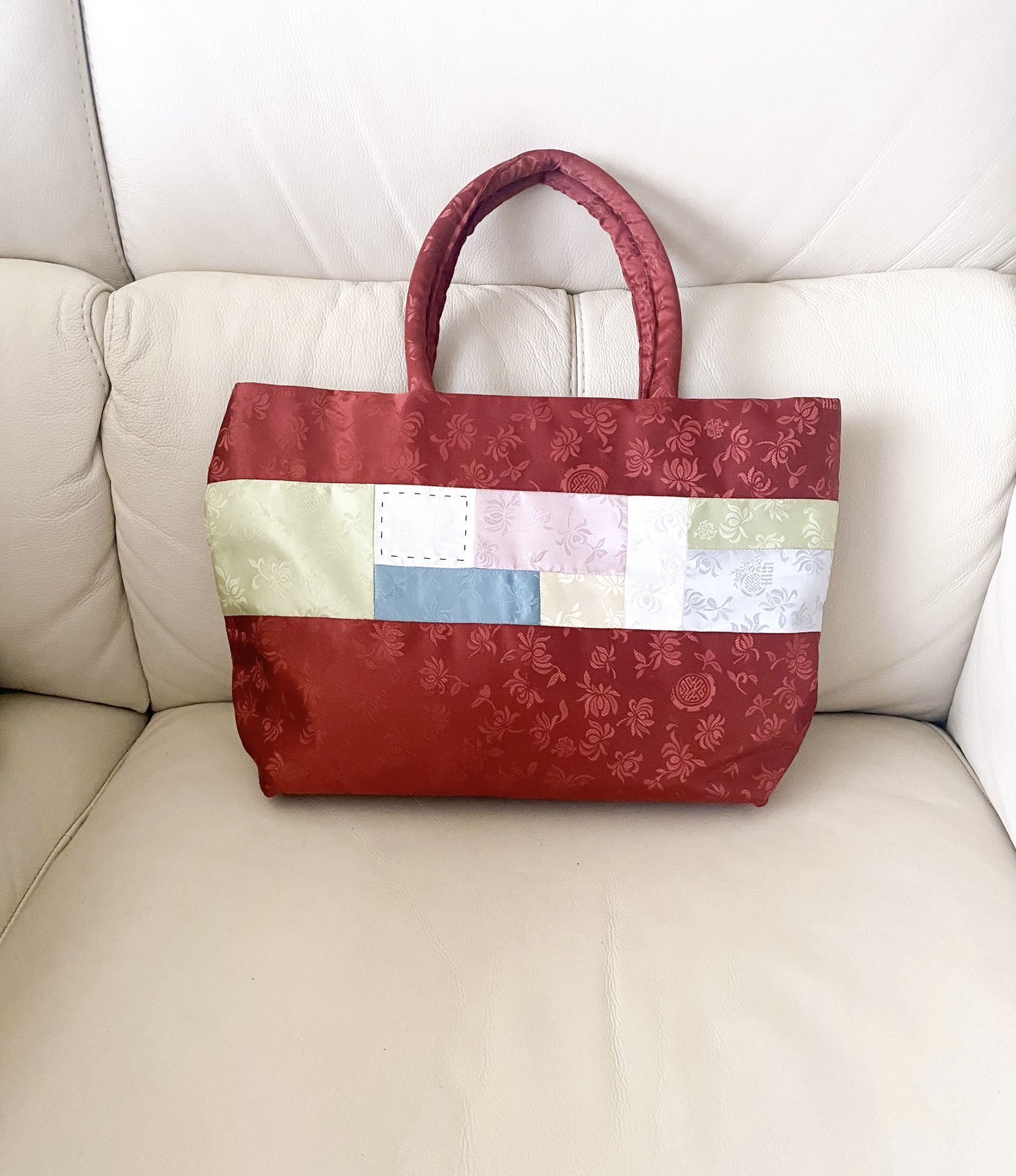 #KOREAN TRADITIONAL PATTERN DESIGN BAG, QUILTING ODD ENDS OF CLOTH BAG, PATCHWORK