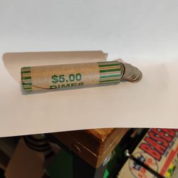 Mixed Years Roll Of Dimes For Sale