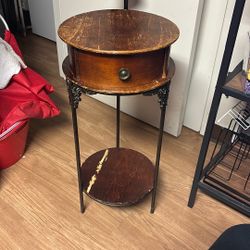 Wooden End Side Table