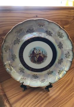 Vintage Victorian plate and tea pot Thumbnail