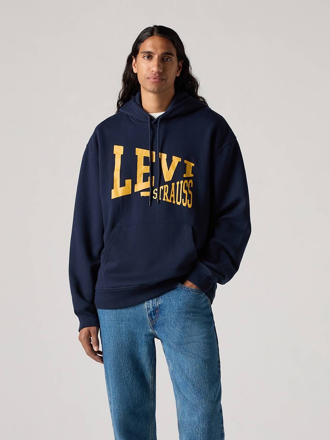 (Never worn) Levi Strauss Navy Blue Pull-over Hoodie