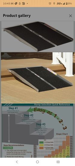 Portable handicap ramp