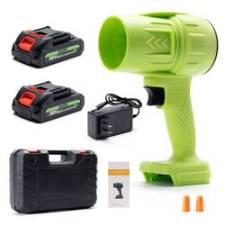 Cordless Leaf Blower Electric Jet Blower Portable Dust Cleaner Features a maximum wind speed of 200 MPH. Provides a maximum air volume of 76