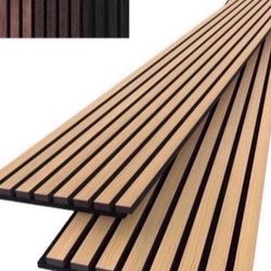 Bulk Lot: 98 Boxes Acoustic Wood Slat Wall Panels (1,620 Sq Ft) - Natural Oak Slats⁠ 