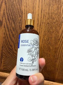 HIQILI Rose Essential Oil for Skin, Diffuser & Candle Making Calming Floral Aroma for Soap Making, Relaxing Massage, spa, bath and home fragrance #aro
