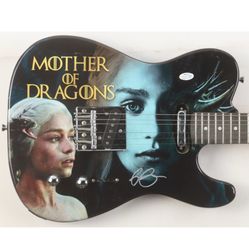 Emilia Clarke Signed "Game of Thrones" Custom Electric Guitar (ACOA)