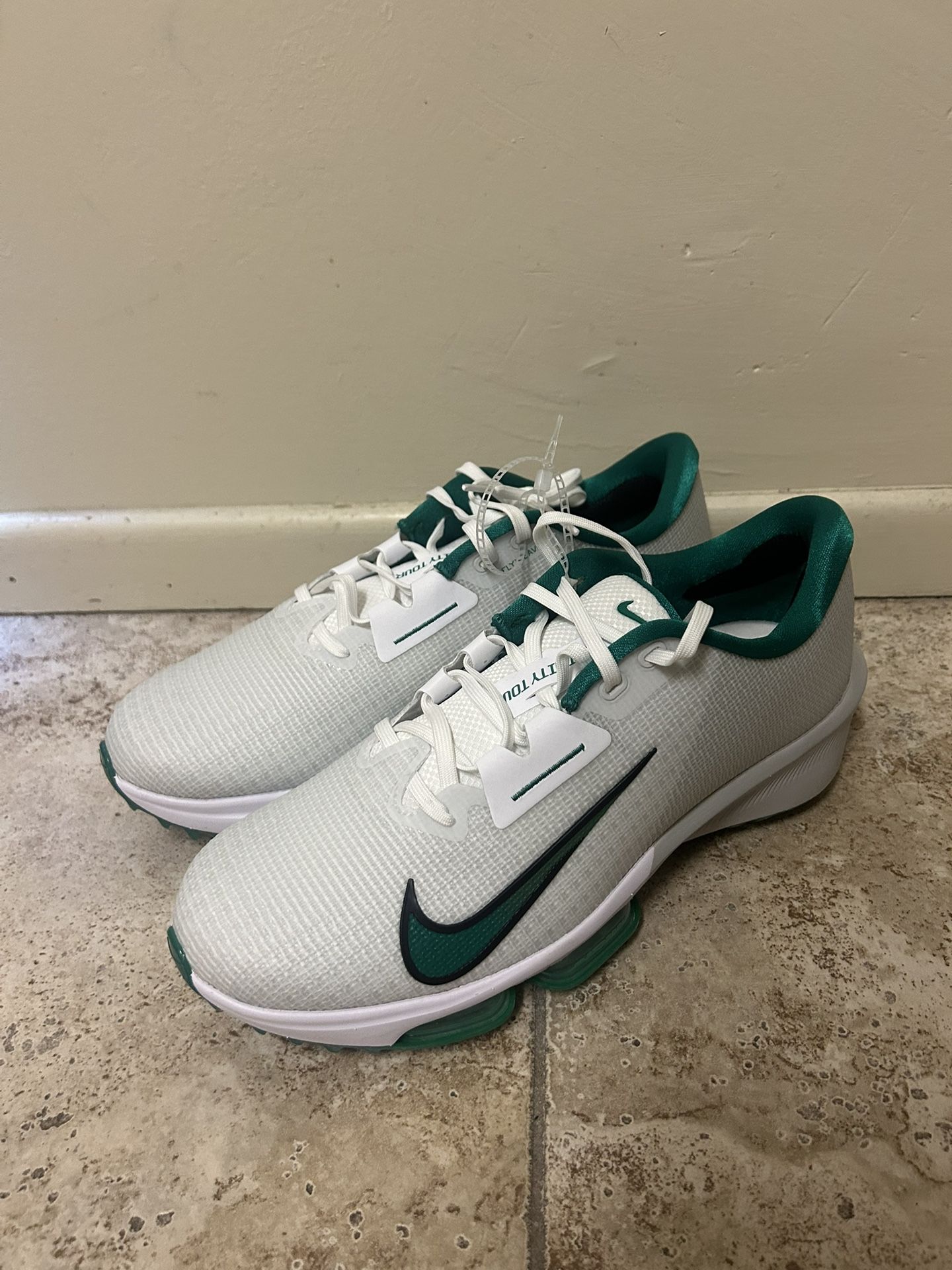 Nike Air Zoom Infinity Tour 2 Golf Shoes Photon Dust/Green HQ2158-100 Size 10.5