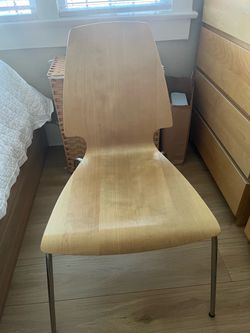 Wood desk chair