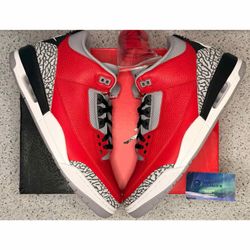 Jordan 3 Red Cement Unite 13 Men