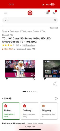 TCL Brand New Tv